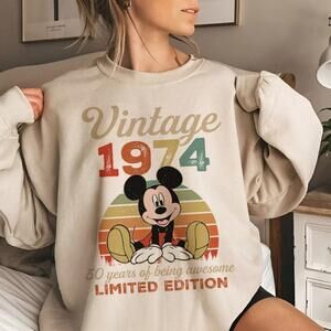 Mickey 40 Years Old 1984 Limited Edition 40Th Birthday Sweatshirt